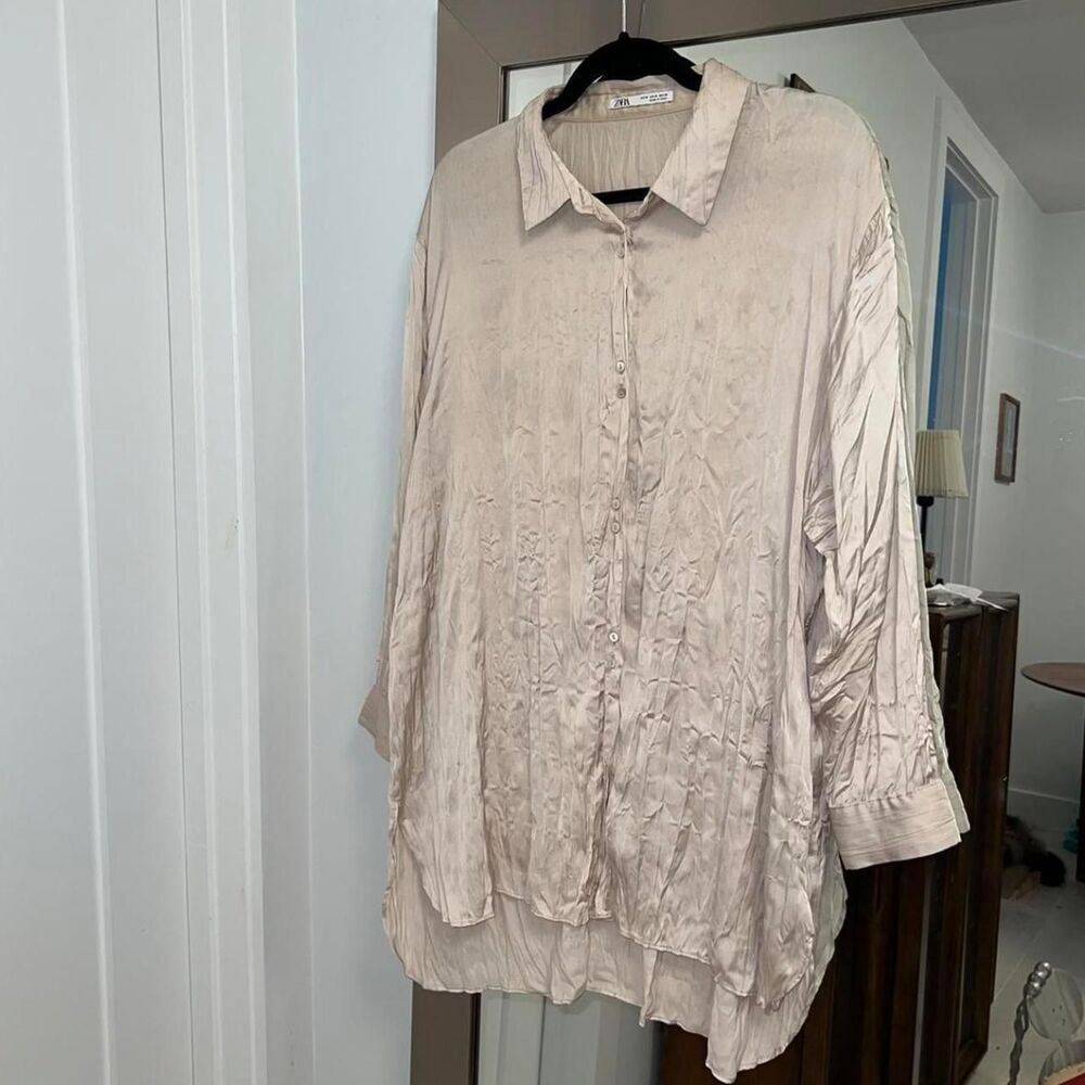 Zara Women's Cream Shirt